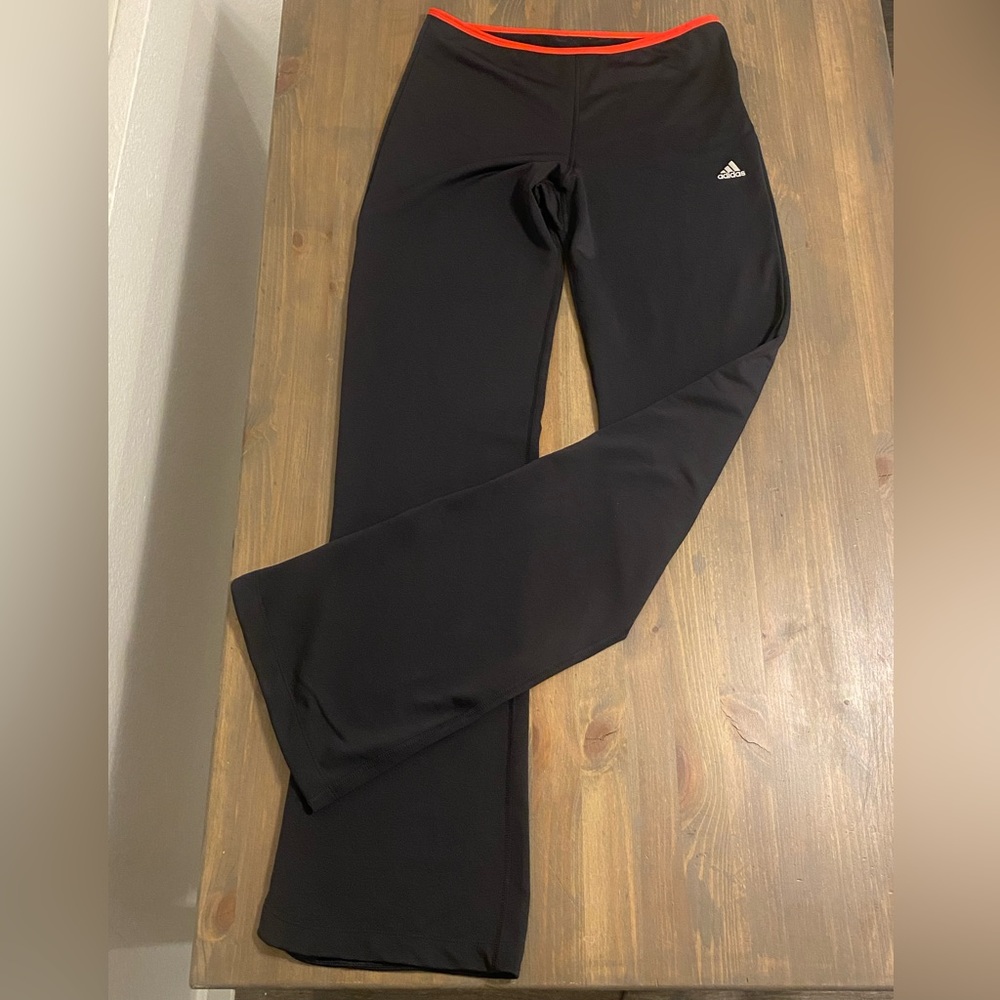 Adidas Lounge Ribbed Flared-Leg Pants
